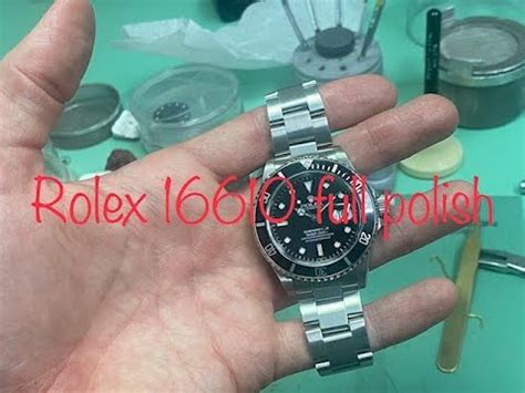 how to refinish rolex bracelet|polishing a rolex submariner bracelet.